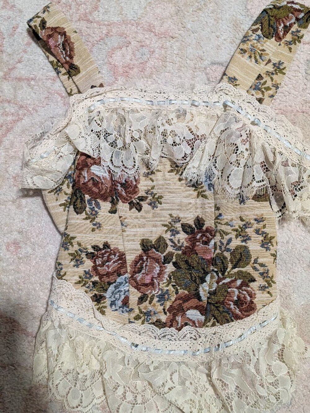 cider floral corset top